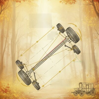 Die Ackermann Lenkung erklärt: Optimale Spurführung bei jeder Kurve - Ackermann Lenkung: Lenktrapez &amp; Achsschenkellenkung