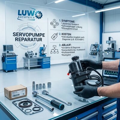 Servopumpe Reparatur – Symptome, Kosten &amp; Ablauf  - Servopumpe Reparatur 2025 - Kosten, Symptome &amp; Ablauf | LuW Autoteile
