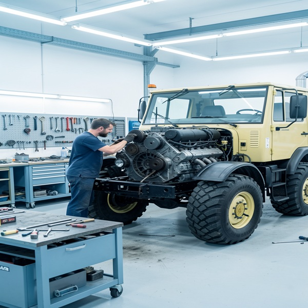 Werkstatt mit Unimog Kompetenz