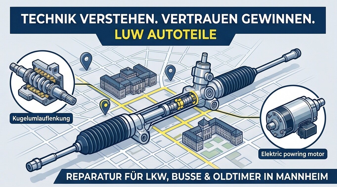 Egal welche Lenkung Zahnstange oder Kugelumlauf fragen Sie uns an